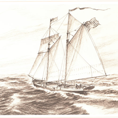 The fourth Hornet, a schooner that sailed from 1813-1820
