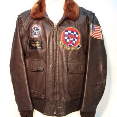 Aviation Jacket, Owned by Lieutenant Bruce Johnson who was co-pilot of Recovery One, the SeaKing helicopter (#66) that retrieved the three Apollo 11 astronauts from the ocean and flew them back to USS Hornet, 1969.