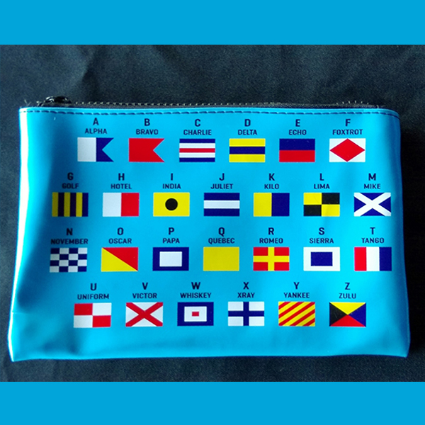 Maritime Signal Flags Notepad and Pouch
