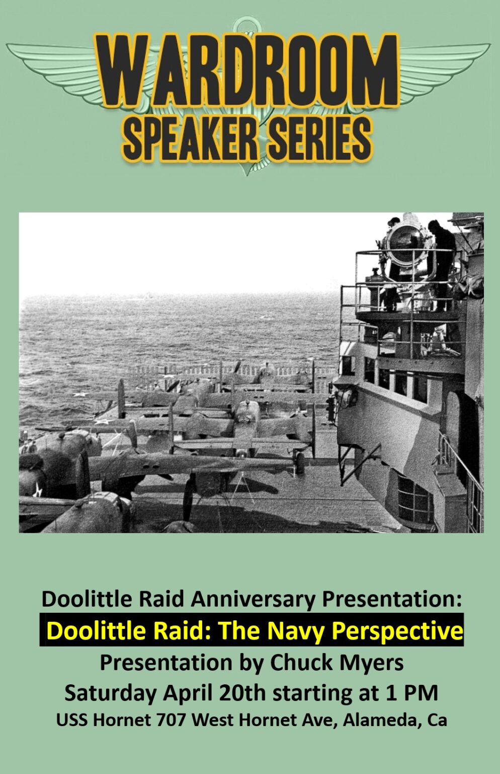 Wardroom Speaker Series: Doolittle Raid Anniversary – The Navy’s ...