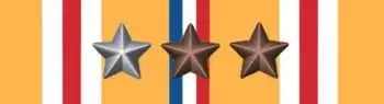 Nine Battle Stars for Pacific service in World War II Award