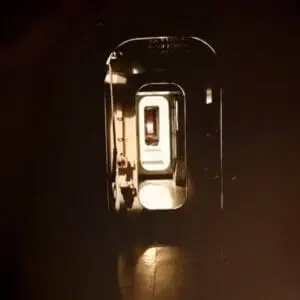 Picture of dimly lit corridor on the USS Hornet