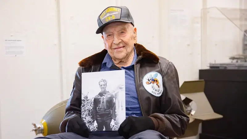 102nd Birthday of WWII Veteran Alfred J. Payne and Opening of New CV-8 Doolittle Raid Exhibit.