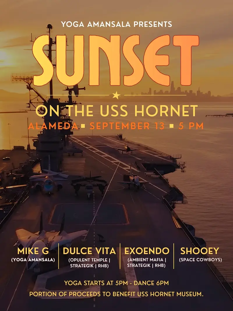 Yoga Amansala presents Sunset on the USS Hornet